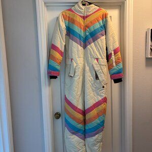Tipsy Elves Rainbow snow ski suit